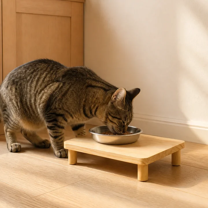 Estrade repas Bois clair en situation