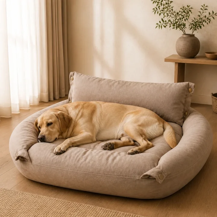 Sofa matelassé Lande en situation