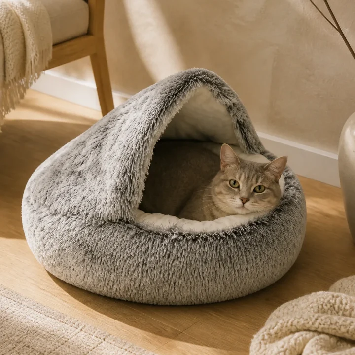 Grotte peluche Brume en situation