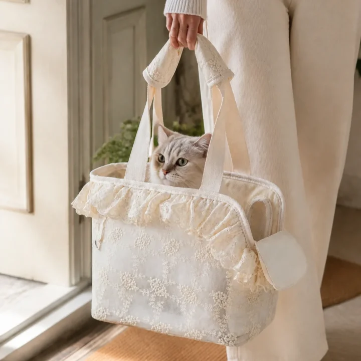 Sac dentelle Opale en situation