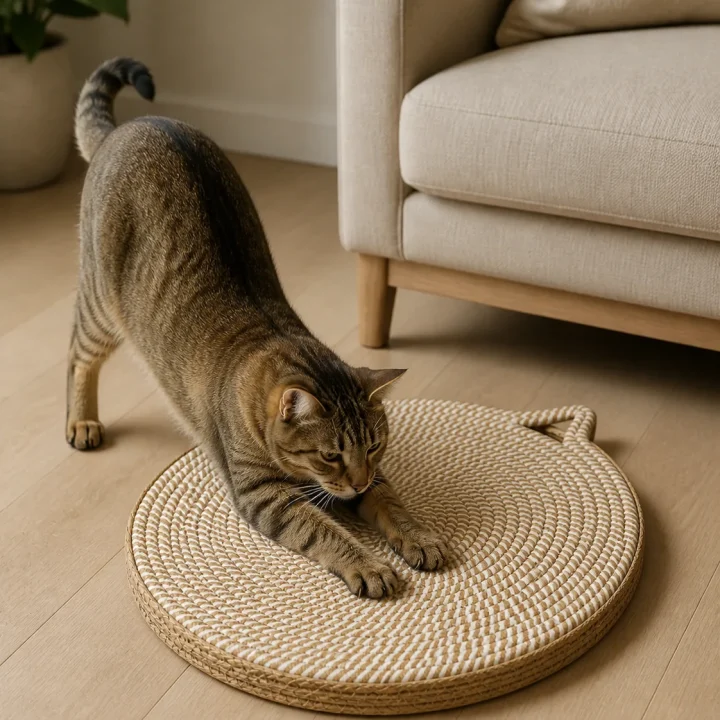 Tapis griffoir Sélène en situation