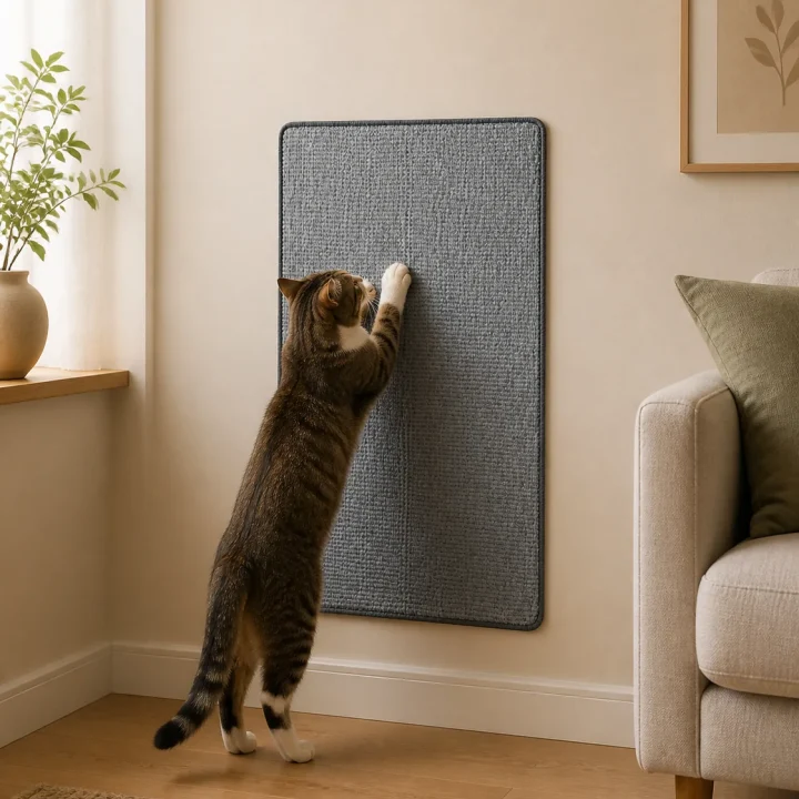 Tapis griffoir mural Dune en situation