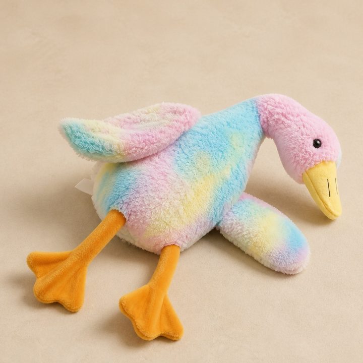 Canard peluche Corail — Pastel