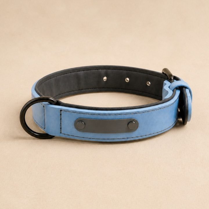 Collier fin personnalisé Rivage — bleu gris