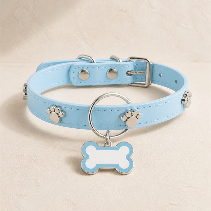 Collier médaille Orion — bleu ciel