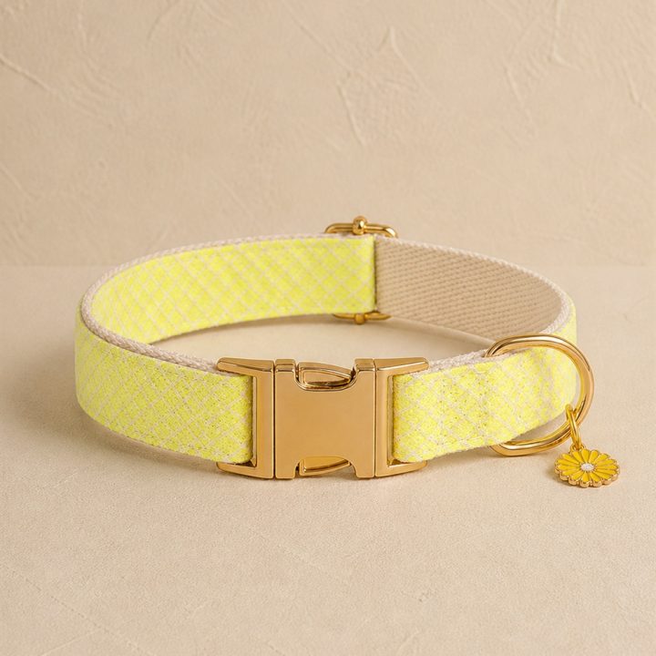 Collier pastel personnalisé Aube — jaune