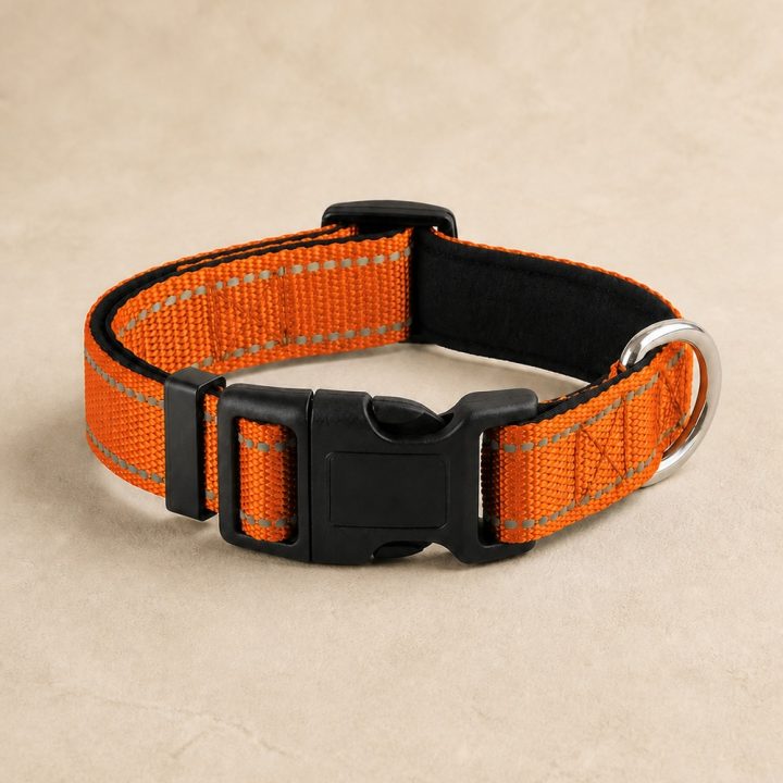 Collier réfléchissant Éclipse — orange