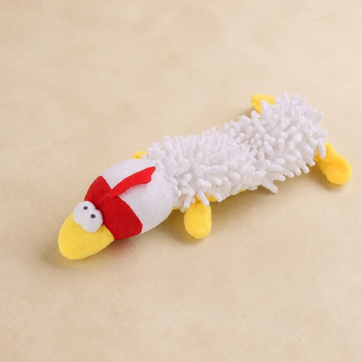 Peluches longues Frimas — Canard blanc