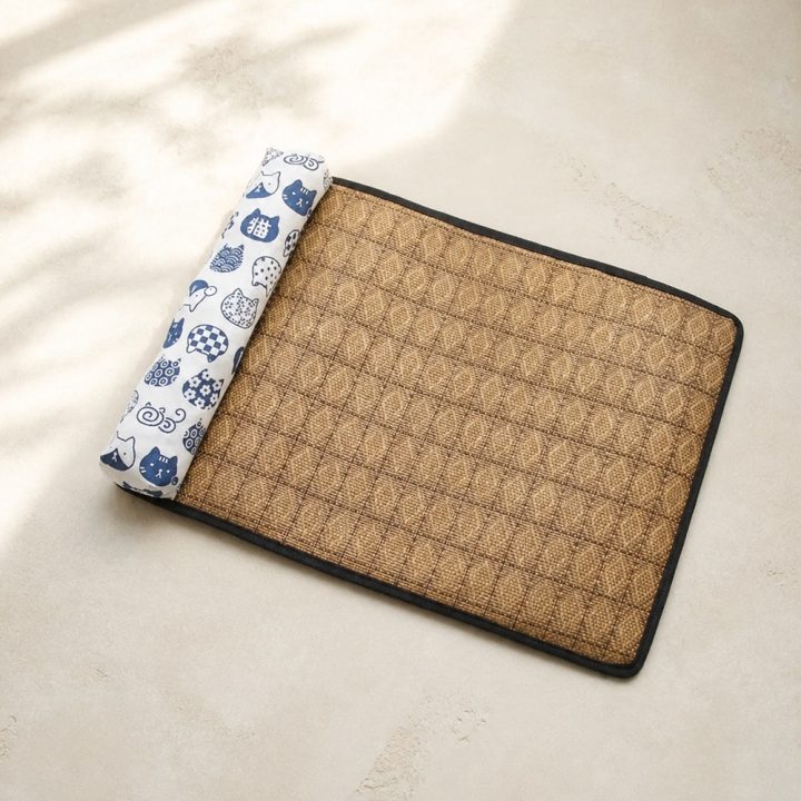 Tapis frais Bambou — photographie Museau Club