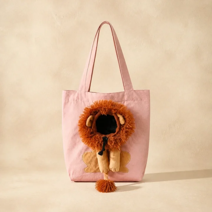 Cabas Lionceau coloris Rose Museau Club