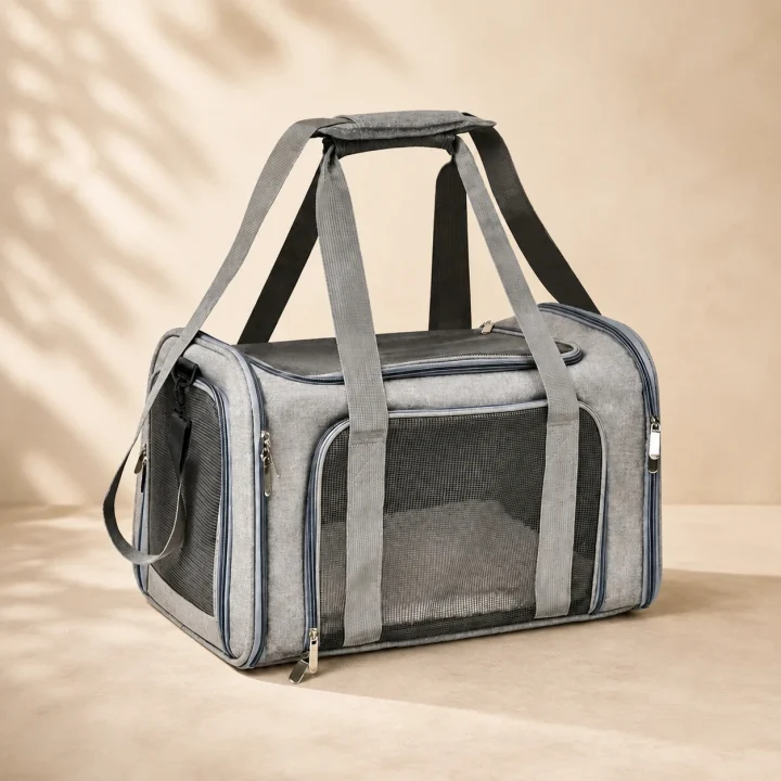Sac cabine Traverse sur fond crème, photographie de présentation Museau Club